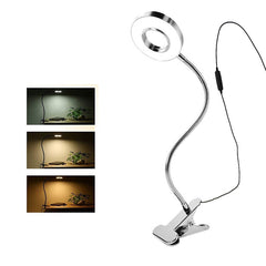 Silver Clip Reading Light - 3 Color 10 Brightness Book Piano Bed