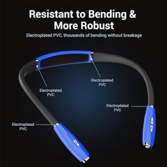Blue Neck Book Light - Rechargeable 3 Brightness for Reading