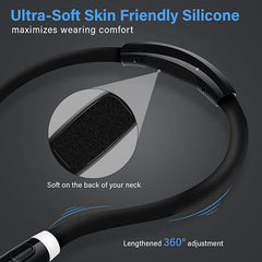 Black Neck Book Light - Rechargeable 3 Color for Reading Knitting