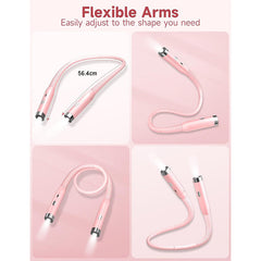 Pink Neck Reading Light - 360¡ã Bendable 3 Color Brightness Knitting