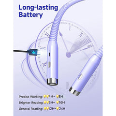 Purple Neck Reading Light - 360¡ã Bendable 3 Color Brightness Knitting