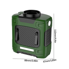 Catzon Green Waist Fan 10000mAh with Flashlight Clip - Outdoor Use