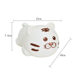 Colorful Silicone Tiger Lamp - Remote Night Light for Kids Room