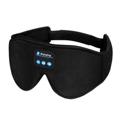Black Sleep Headphones Bluetooth 5.0 3D Eye Mask Hands-Free for Travel