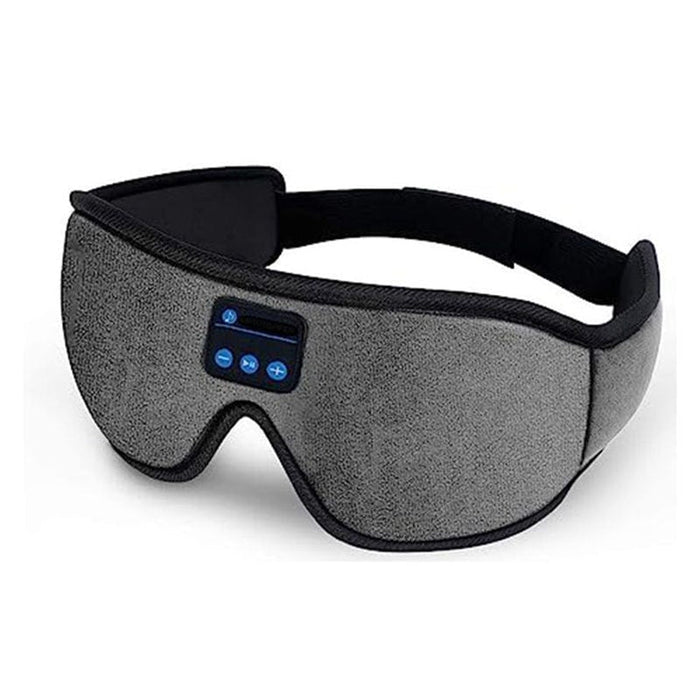Grey Sleep Headphones Bluetooth 5.0 3D Eye Mask Hands-Free for Travel