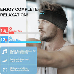 Lake Blue Sleep Headphones Bluetooth 5.0 Headband HD Stereo for Workout