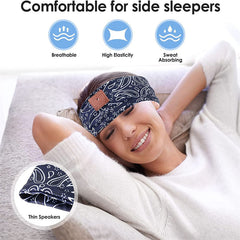 Wireless Bluetooth Sleep Headphones Headband with Built-in Speakers for Side Sleepers