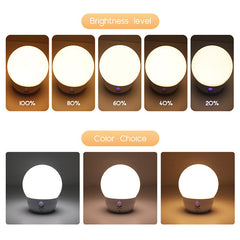 Smart Night Light - Touch Voice Control Color Changing Bed Lamp