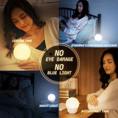 Smart Night Light - Touch Voice Control Color Changing Bed Lamp