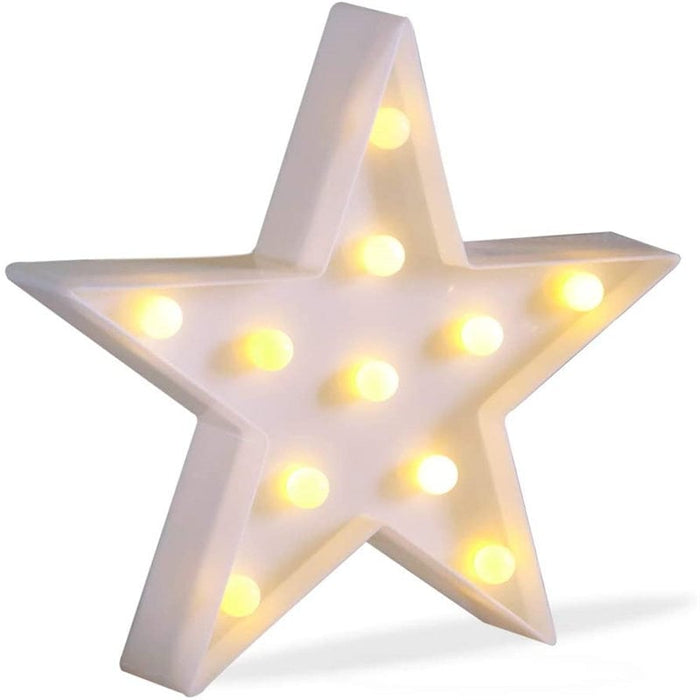 White Star LED Lamp - Table Wall Christmas Decor for Living Room
