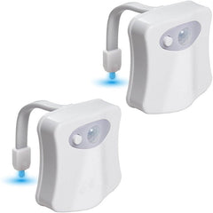 2Pack Toilet Night Light - Motion Sensor LED with 8/16 Color Modes