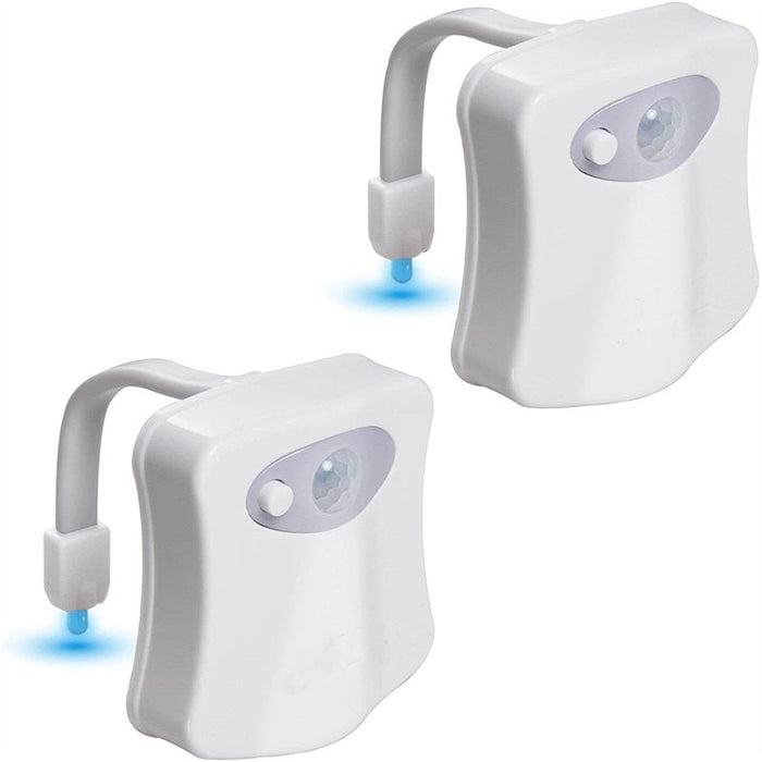 2Pack Toilet Night Light - Motion Sensor LED with 8/16 Color Modes
