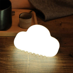 White USB Cloud Night Light Sound Control Touch Lamp