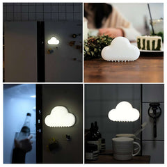 White USB Cloud Night Light Sound Control Touch Lamp