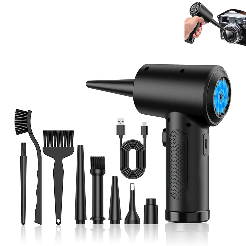 Cordless Compressed Air Duster - Portable Blower for Keyboard Cleaning
