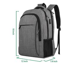 Business Travel Laptop Backpack with USB Charging Port