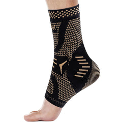 Copper Fiber Ankle Brace Adjustable Compression Support