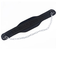 Weightlifting Dip Belt with Chain for Pull Ups and Bodybuilding