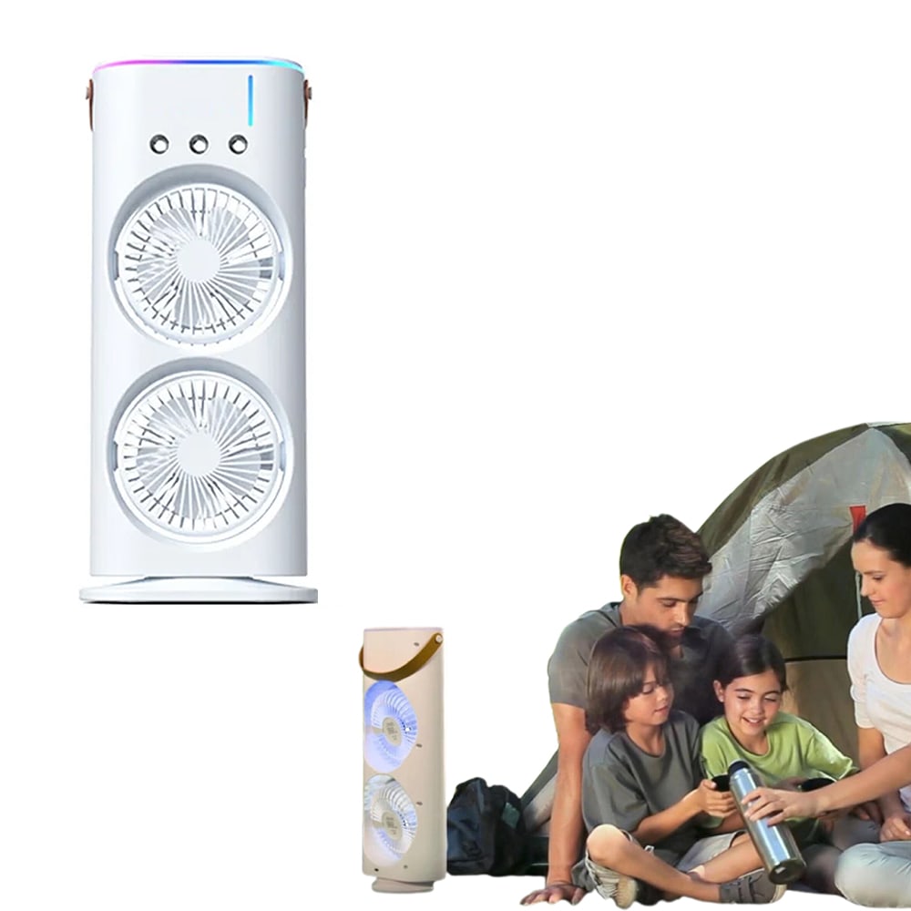 2-in-1 Spray Humidifier Fan - Personal Cooling Air Conditioner