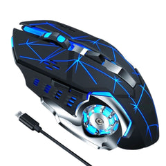 Dual Mode Wireless Gaming Mouse with RGB Backlit Ergonomic