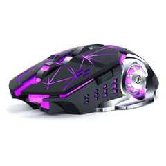 Dual Mode Wireless Gaming Mouse with RGB Backlit Ergonomic