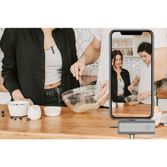 Dual Wireless Lavalier Mics - 2.4G Cordless for iPhone Android Camera