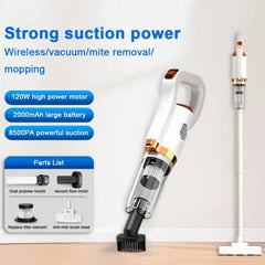 Electric Wireless Handheld Vacuum Cleaner - Powerful Sweeper for Home and Car