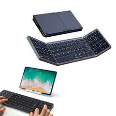 Portable Foldable Bluetooth Keyboard with Numeric Keypad - Wireless