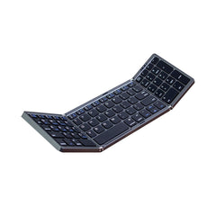 Portable Foldable Bluetooth Keyboard with Numeric Keypad - Wireless