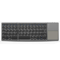 Foldable Bluetooth Keyboard with Touchpad for Travel Use
