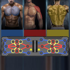 Foldable Push Up Board with Grip Bar for Full Body Training