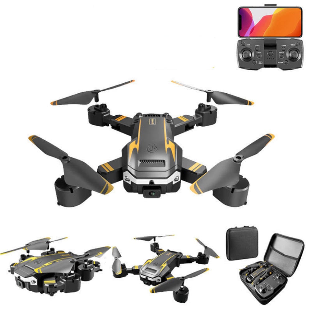 S6Pro Folding Brushless Dual Camera Obstacle Avoidance Drone - 1 Battery Yellow