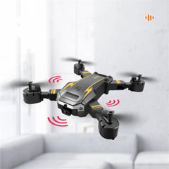 S6Pro Folding Brushless Dual Camera Obstacle Avoidance Drone - 2 Battery Yellow
