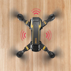S6Pro Folding Brushless Dual Camera Obstacle Avoidance Drone - 2 Battery Yellow