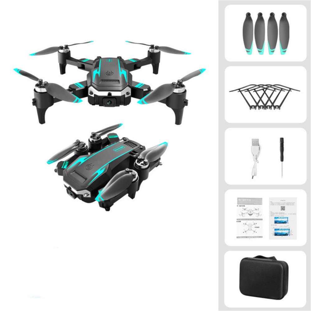 S6Pro Folding Brushless Dual Camera Obstacle Avoidance Drone - 2 Battery Blue