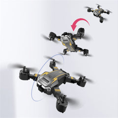 S6Pro Folding Brushless Dual Camera Obstacle Avoidance Drone - 3 Battery Blue