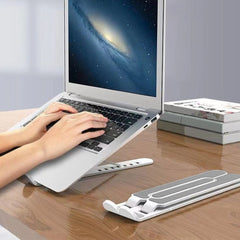 Folding Laptop Stand Portable Adjustable Riser for Desk