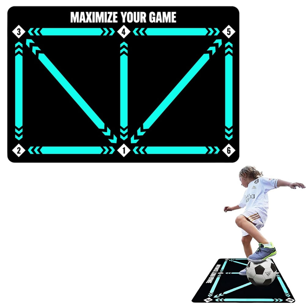 Anti-Skid Football Training Mat for Dribble Footstep Practice