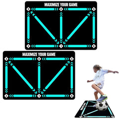 Anti-Skid Football Training Mat for Dribble Footstep Practice