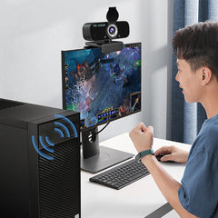 1080P USB Webcam with Mic Auto Focus and Privacy Cover