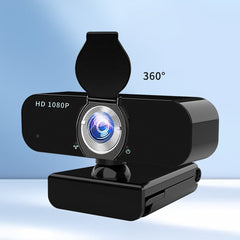 1080P USB Webcam with Mic Auto Focus and Privacy Cover