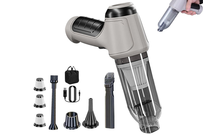 Portable Cordless Car Vacuum Cleaner - Rechargeable for Home or Auto