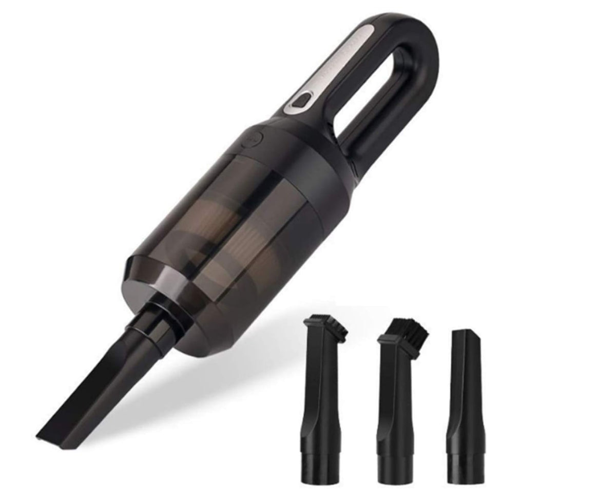 Wireless Car Vacuum Cleaner with USB Charging - Built-in Pet Comb Brush