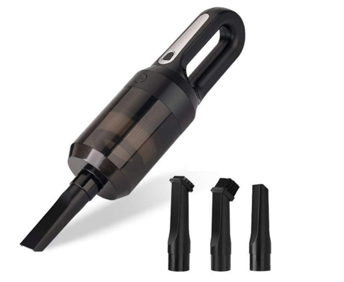 Wireless Car Vacuum Cleaner with USB Charging - Built-in Pet Comb Brush