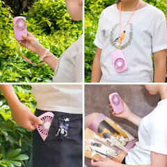Mini Handheld USB Fan - Rechargeable Powerful Personal Cooler