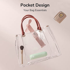3-in-1 Handheld Pocket Fan - USB-C Rechargeable Mini Battery Operated