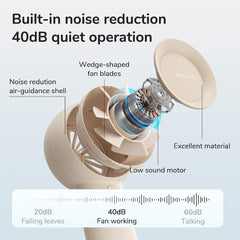 Mini Turbo Handheld Fan - 4000mAh USB Rechargeable 5-Speed