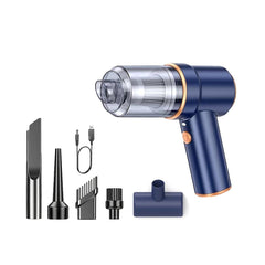 Wireless Handheld Vacuum Cleaner - Mini Dry Wet for Car and Home - Blue