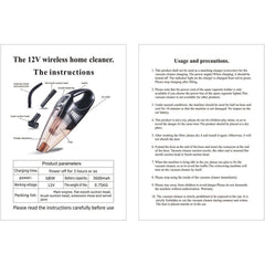 Cordless Mini Car Vacuum Cleaner - Rechargeable Handheld for Home and Car