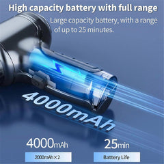 Cordless Car Vacuum Cleaner - 12000Pa Super Suction Brushless Motor